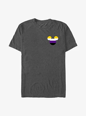 Disney Mickey Mouse Non-Binary Badge Pride T-Shirt