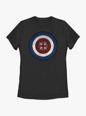 Marvel Captain Peggy Carter Shield Womens T-Shirt