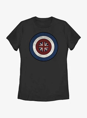 Marvel Captain Peggy Carter Shield Womens T-Shirt