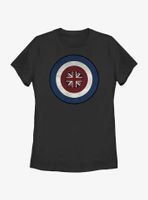 Marvel Captain Peggy Carter Shield Womens T-Shirt