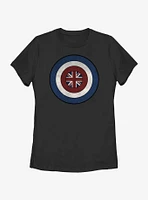 Marvel Captain Peggy Carter Shield Womens T-Shirt