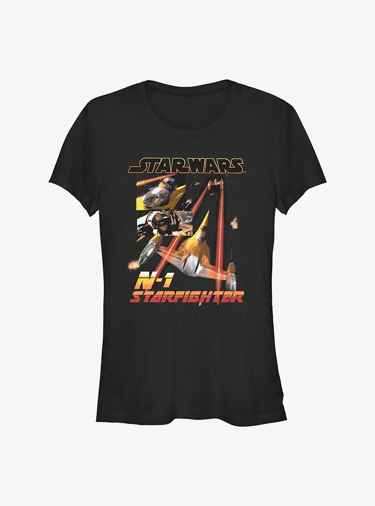 Star Wars The Book of Boba Fett N-1 Starfighter Girls T-Shirt