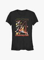 Star Wars The Book of Boba Fett N-1 Starfighter Girls T-Shirt
