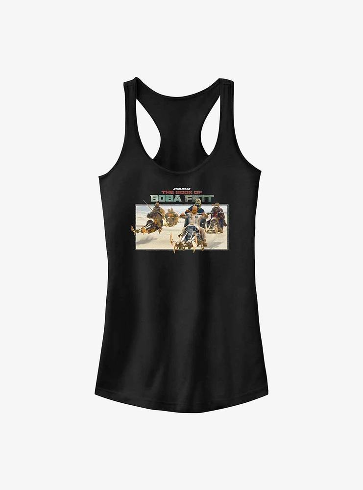 Star Wars The Book of Boba Fett Speeder Bike Pursuit Girls Tank