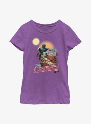 Star Wars The Book Of Boba Fett Championship Breed Youth Girls T-Shirt