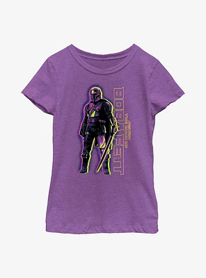 Star Wars The Book Of Boba Fett Dark Saber Hero Youth Girls T-Shirt