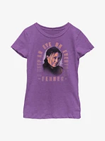 Star Wars The Book Of Boba Fett Fennec Smirk Youth Girls T-Shirt
