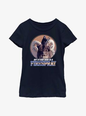 Star Wars The Book Of Boba Fett Firespray Bantha Youth Girls T-Shirt