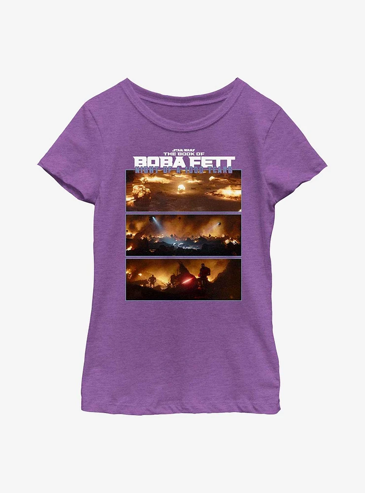 Star Wars The Book Of Boba Fett Thousand Tears Youth Girls T-Shirt