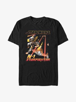 Star Wars The Book Of Boba Fett N-1 Starfighter T-Shirt