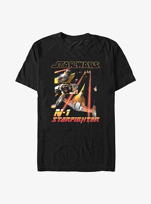 Star Wars The Book Of Boba Fett N-1 Starfighter T-Shirt