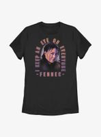 Star Wars The Book Of Boba Fett Fennec Smirk Womens T-Shirt