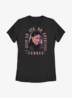 Star Wars The Book Of Boba Fett Fennec Smirk Womens T-Shirt