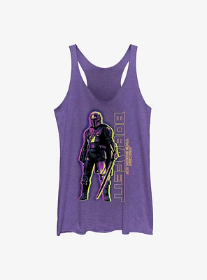 Star Wars The Book Of Boba Fett Dark Saber Hero Womens Tank Top