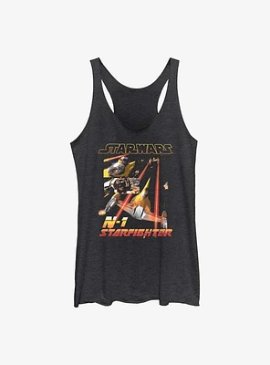 Star Wars The Book Of Boba Fett N-1 Starfighter Womens Tank Top