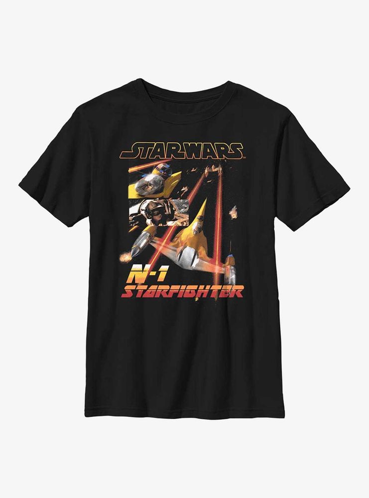 Star Wars The Book Of Boba Fett N-1 Starfighter Youth T-Shirt