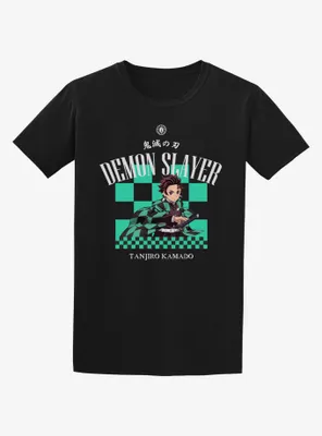 Demon Slayer: Kimetsu No Yaiba Tanjiro Checkered T-Shirt