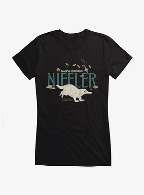 Fantastic Beasts Niffler Coins Girls T-Shirt