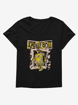 SpongeBob SquarePants Punk Attitude Womens T-Shirt Plus