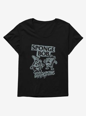 SpongeBob SquarePants Punk Band Womens T-Shirt Plus