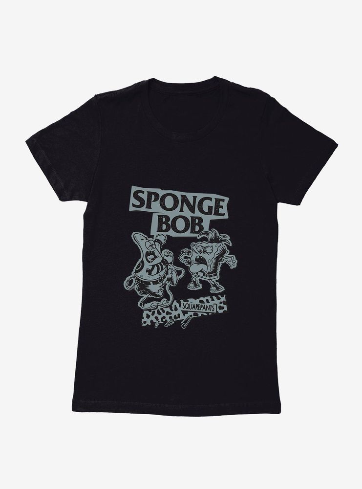 SpongeBob SquarePants Punk Band Womens T-Shirt