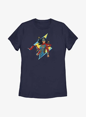 Marvel Ms. Lightning Doodle Womens T-Shirt