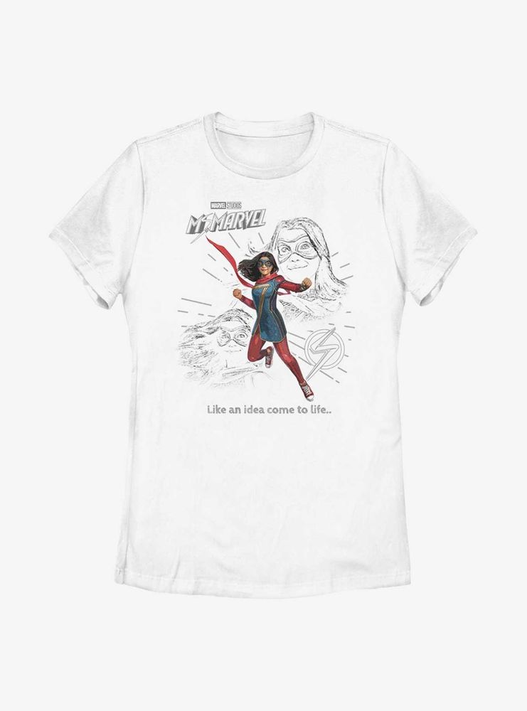 Marvel Ms. Living Idea Womens T-Shirt