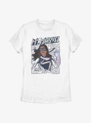 Marvel Ms. Doodle Kamala Womens T-Shirt