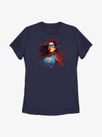 Marvel Ms. Polygon Portrait Womens T-Shirt