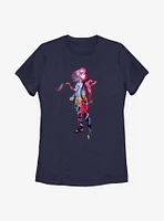 Marvel Ms. Graffiti Silhouette Womens T-Shirt