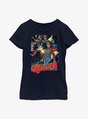 Marvel Ms. Embiggen Panels Youth Girls T-Shirt