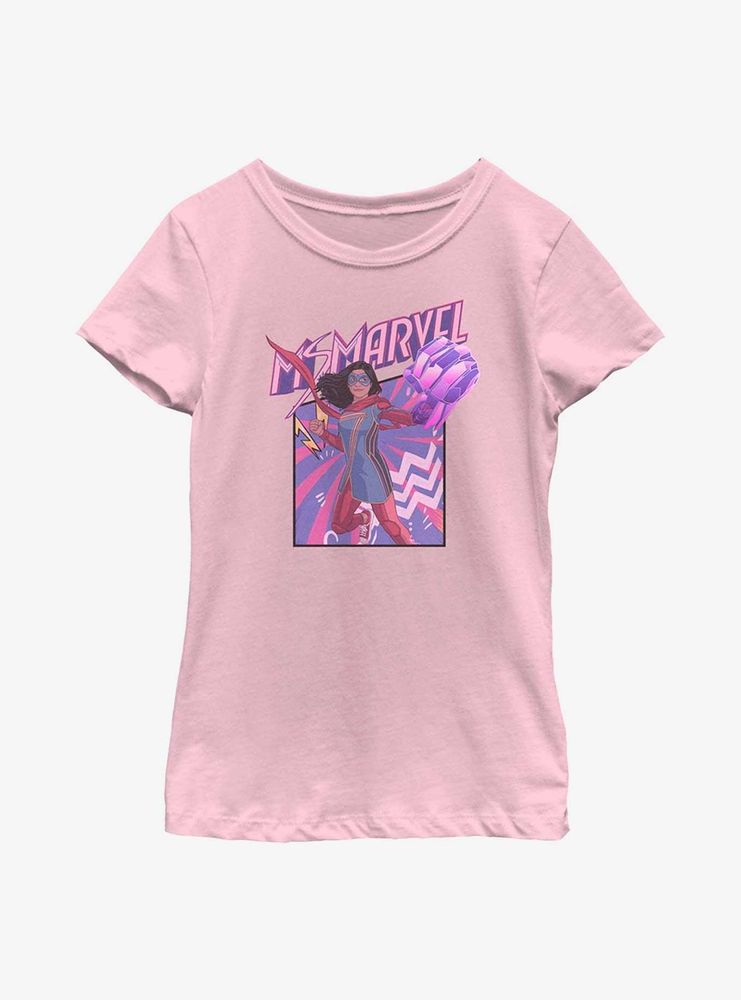 Marvel Ms. Fist Panel Youth Girls T-Shirt