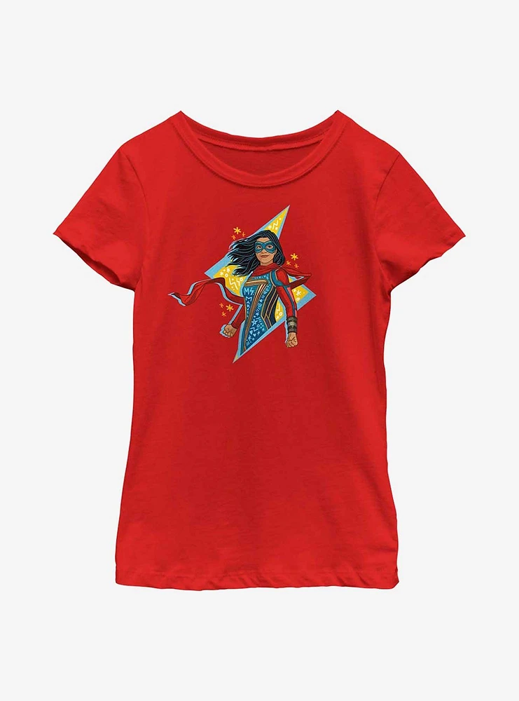 Marvel Ms. Lightning Doodle Youth Girls T-Shirt