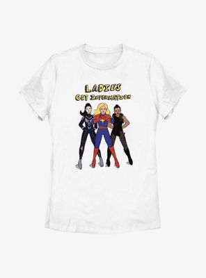 Marvel Ms. Ladies Get Info Womens T-Shirt