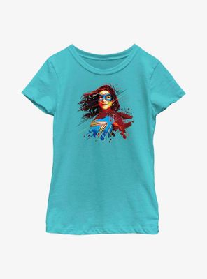 Marvel Ms. Polygon Portrait Youth Girls T-Shirt