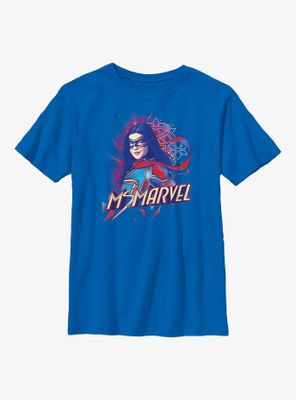 Marvel Ms. Red Blue Portrait Youth T-Shirt