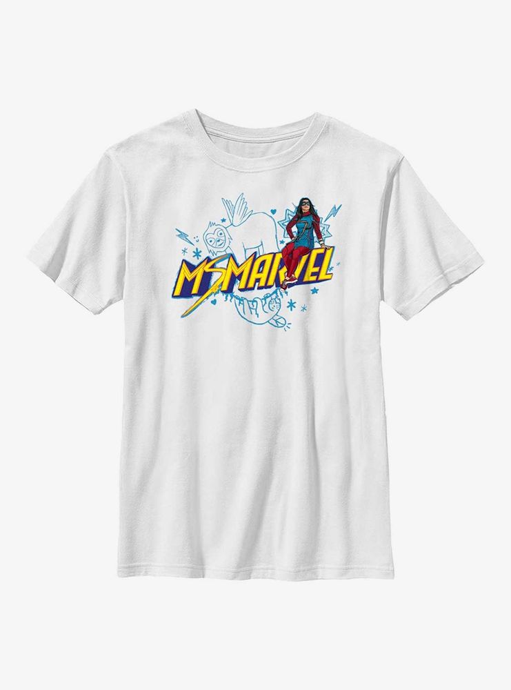 Marvel Ms. Sloth Doodles Youth T-Shirt