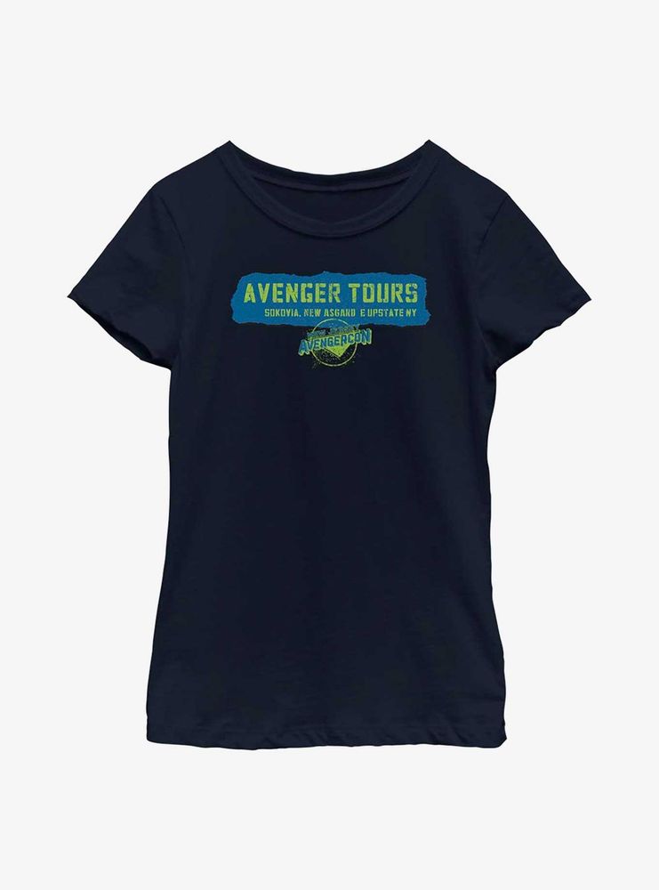 Marvel Ms. Avenger Tours Avengercon Youth Girls T-Shirt