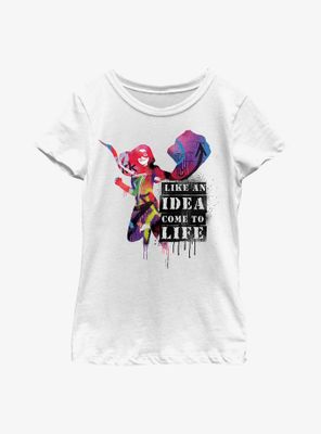Marvel Ms. Come To Life Youth Girls T-Shirt