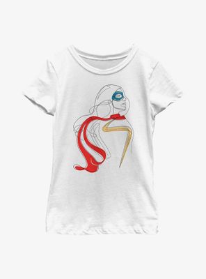 Marvel Ms. Continuous Line Youth Girls T-Shirt
