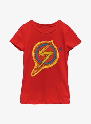Marvel Ms. Decorative Symbol Youth Girls T-Shirt