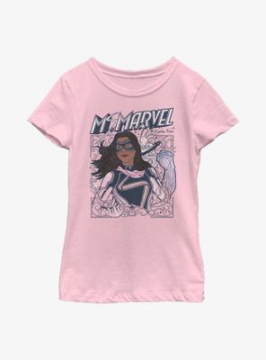 Marvel Ms. Doodle Kamala Youth Girls T-Shirt