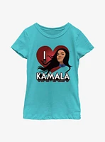 Marvel Ms. I Heart Kamala Youth Girls T-Shirt