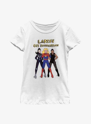 Marvel Ms. Ladies Get Info Youth Girls T-Shirt