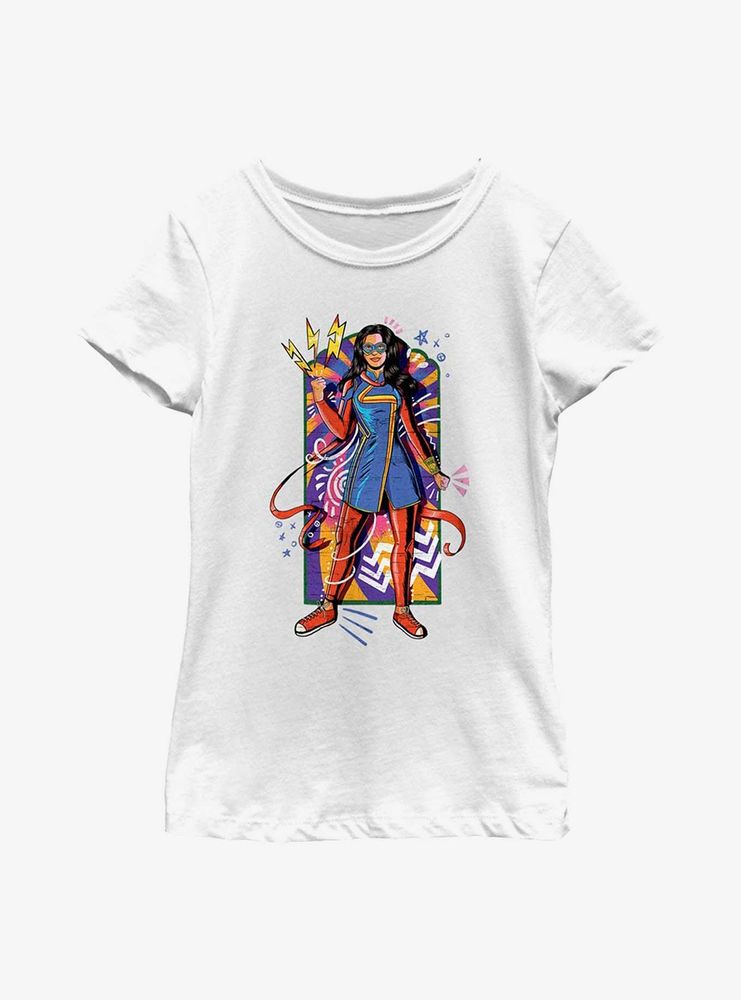 Marvel Ms. Sketchy Kamala Youth Girls T-Shirt