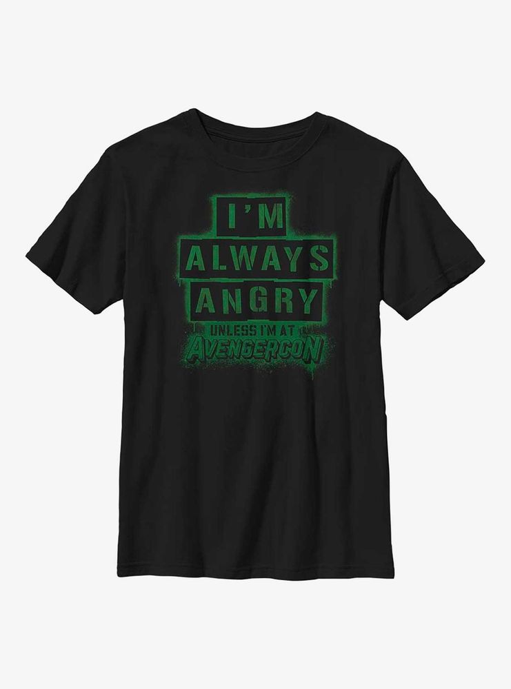 Marvel Ms. Always Angry Unless I'm At Avengercon Youth T-Shirt