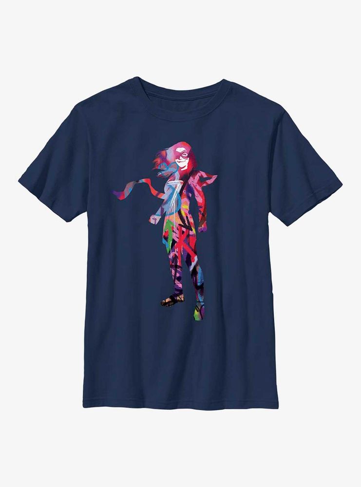 Marvel Ms. Graffiti Silhouette Youth T-Shirt