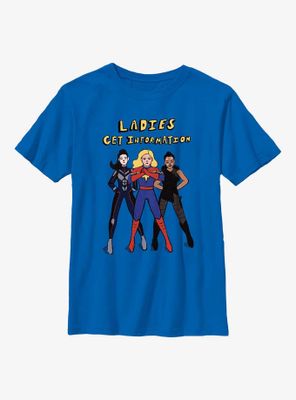 Marvel Ms. Ladies Get Info Youth T-Shirt