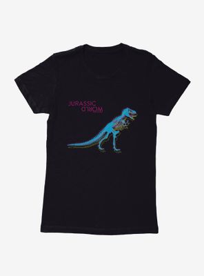 Jurassic World Neon Velociraptor Womens T-Shirt