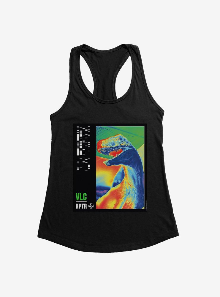 Jurassic World Infrared Velociraptor Womens Tank Top